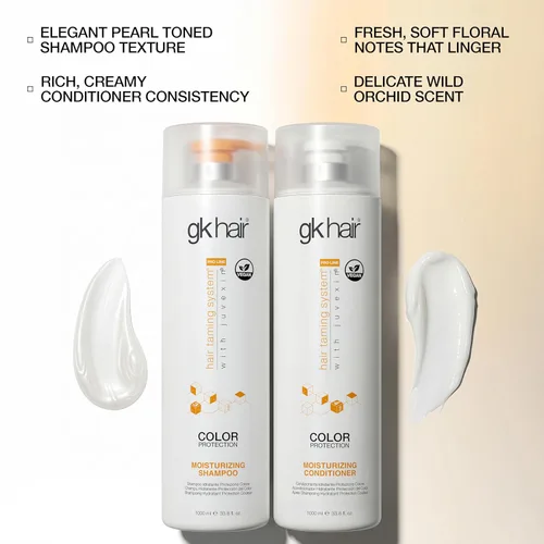 Miniatura 9 de Champú y Acondicionador Hidratante Juego Hidratante para Cabello Teñido Tratado Tratamiento de Queratina Limpieza Cabello Seco a Normal Sin Sulfatos