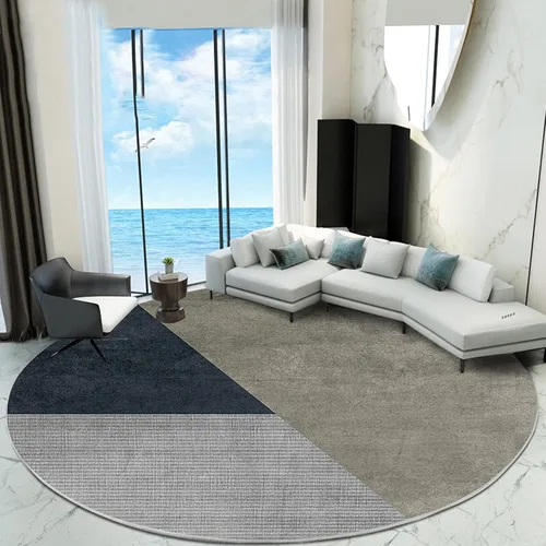 Alfombras modernas de 31.5 in, 39.4 in, 47.2 in, 55.1 in, 63.0 in, 70.9 in, 78.7 in, alfombra redonda para sala de estar, dormitorio, hogar, piso,