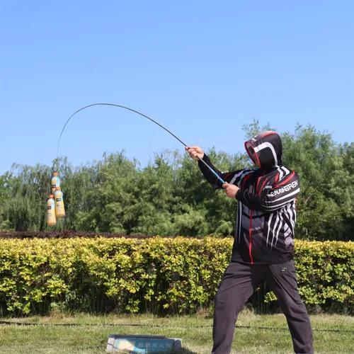 Miniatura 6 de Caña de pescar telescópica Tenkara Combo Longitud de cierre de 10.5 pulgadas Bolsillo de viaje Crappie Rod Inshore Stream Trucha Polo Stream Carpa