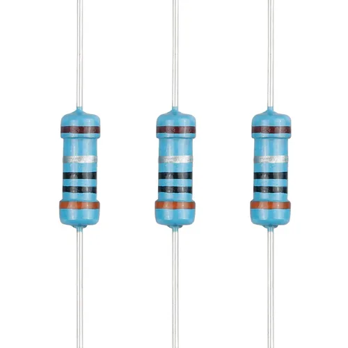 Miniatura 66 de 100 resistencias de 1 ohm 1/2 W (0.5 vatios) ±1% tolerancia de película metálica, resistencia fija de múltiples valores de resistencia opcional
