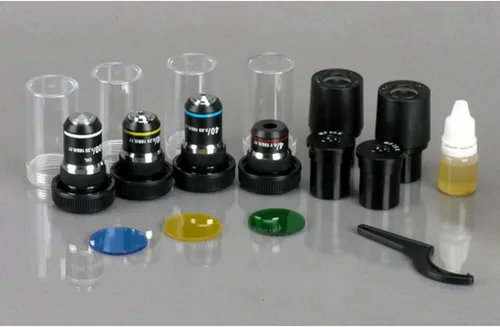 Miniatura 6 de AmScope Microscopio compuesto trinocular Siedentopf T340B-LED, aumento 40X-2000X, oculares Brightfield, WF10x y WF20x, iluminación LED, condensador
