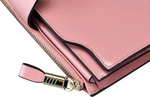 Miniatura 7 de Itslife cartera de cuero para mujer, 3rosa, Classic