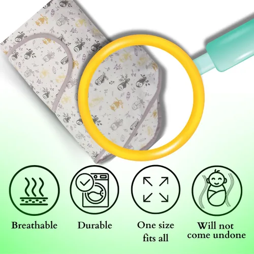 Miniatura 3 de Miracle Blanket Manta Envolvente para Bebé – Ayuda a Tu Recién Nacido a Dormir Más Tiempo – Saco de Dormir Suave y Seguro para Bebés – Manta