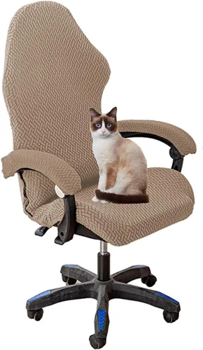 Miniatura 12 de Fundas para sillas de juego con fundas para apoyabrazos, funda para silla de escritorio, funda para silla de computadora, funda elástica para silla