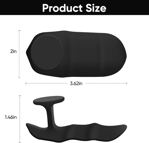 Miniatura 3 de 4 empuñaduras ergonómicas de goma para levantamiento de pesas, guantes de entrenamiento para hombres y mujeres, almohadillas de agarre de mano
