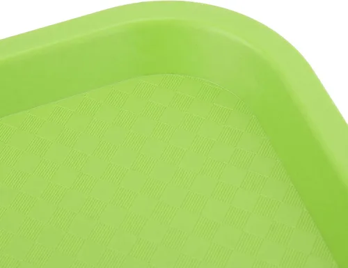Miniatura 3 de MUKCHAP Paquete de 12 bandejas para servir comida rápida, bandeja rectangular de plástico de 10 x 14 pulgadas, color verde
