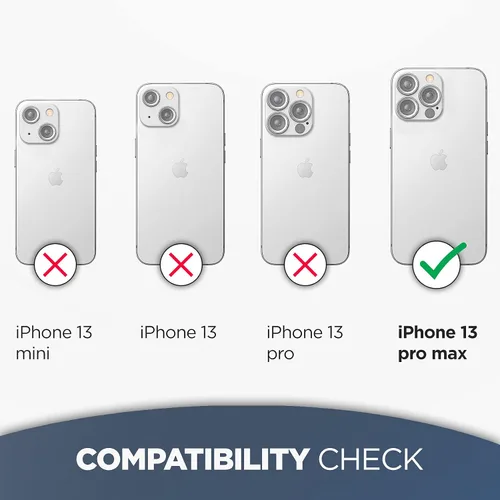 Miniatura 2 de Encased Funda para cinturón diseñada para iPhone 13 PRO MAX funda transparente con clip de funda (funda transparente con soporte para teléfono)