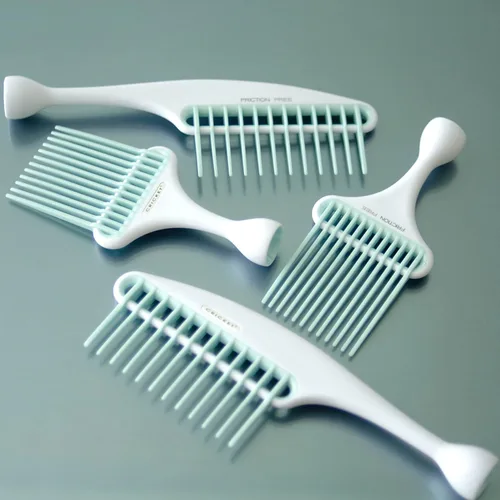 Miniatura 4 de Cricket - Peine de rastrillo sin fricción, diseño de dientes anchos para desenredar, añadir volumen y brillo, reduce la fricción y el daño, mango