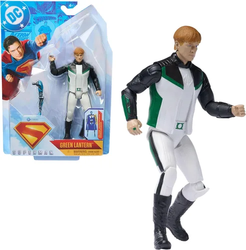 DC Comics, Superman, Linterna Verde, Figura de acción de 6 pulgadas, estilo auténtico de la película de Superman, juguetes de superhéroes para niños