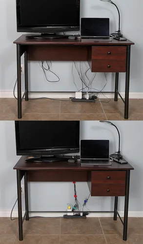 Miniatura 6 de Lazos de organización de cables – (30) correas de cable reutilizables de 8 pulgadas – Organizador de alambre para escritorios y oficinas – Cable