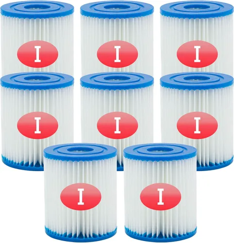 Miniatura 9 de Cartucho de filtro de piscina tipo I, 3.11 x 3.48 pulgadas, tamaño I para filtro de piscina, bombas de filtro de piscina, reemplazos universales
