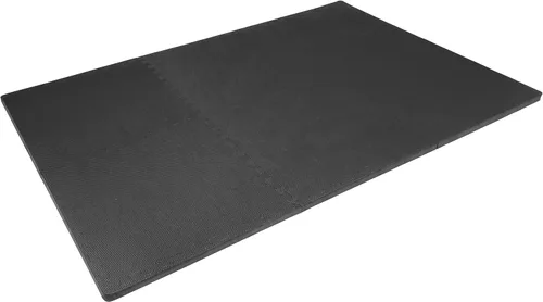 Miniatura 4 de ProsourceFit - Tapete de ejercicio extra grueso, azulejos entrelazados de espuma EVA para protección, suelo de entrenamiento acolchado, negro, 1