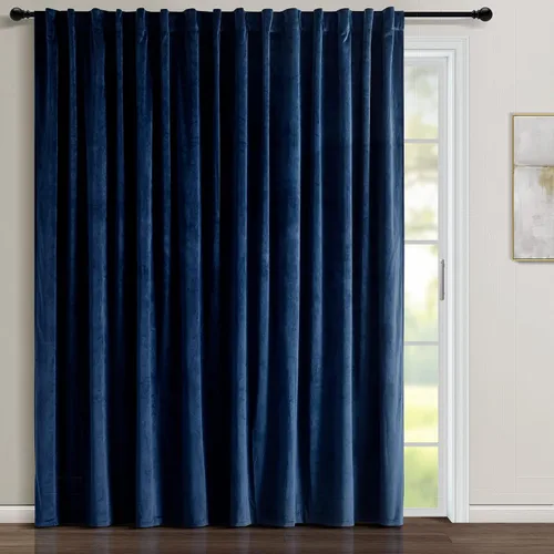 Miniatura 17 de Lush Decor Prima Velvet - Par de paneles de cortinas para ventana con pestaña trasera y bolsillo para cortinero, 84 pulgadas de largo x 54 pulgadas