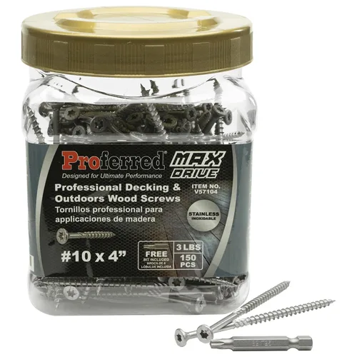 Miniatura 16 de Tornillos de madera profesionales para terrazas y exteriores, revestimiento SKT® de bronce - Spray de sal de 1500 horas, #8 X 2, 6 lóbulos 20