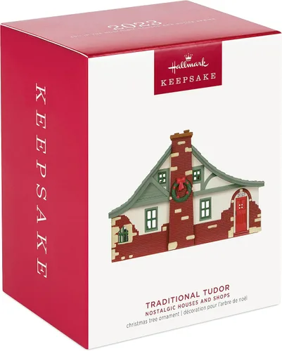 Miniatura 3 de Hallmark Keepsake Adorno de Navidad 2023, casas y tiendas nostálgicas tradicionales Tudor 2023, regalos para ella