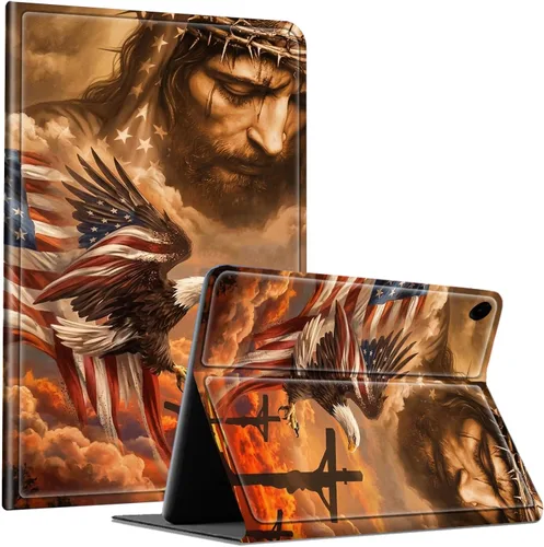 Miniatura 111 de Slim Case for Samsung Galaxy Tab S10 Lite / S10 FE / S9 FE 10.9" & Galaxy Tab S9 11", Multi-Angle Stand PU Leather Smart Folio Cover with Soft TPU