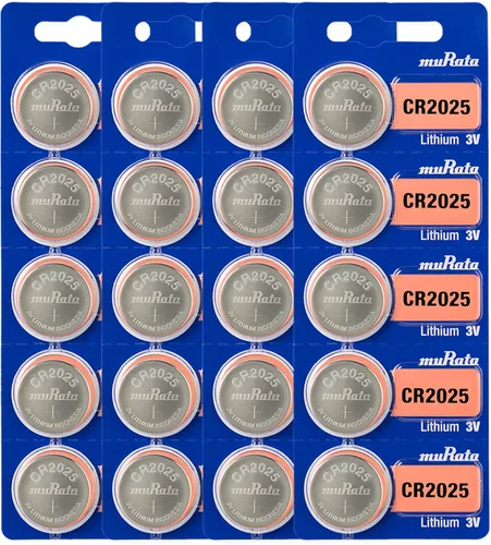 Murata Batería CR2025 DL2025 ECR2025 3V Litio Moneda Celda (20 Baterías)