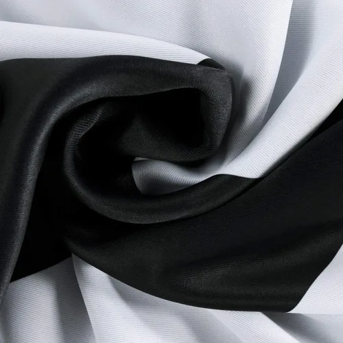 Miniatura 7 de HPD Half Price Drapes BOCH-KC43-63 - Cortinas de Lino con Rayas para Oscurecer la Sala de Estar (1 Panel), 50 x 63 Pulgadas, Color Negro Toldo