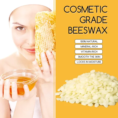 Miniatura 3 de TRINIDa Gránulos de cera de abeja blanca, 5 libras (80 onzas), pellets de cera de abejas orgánicas para velas de bricolaje, cera de abeja para hacer