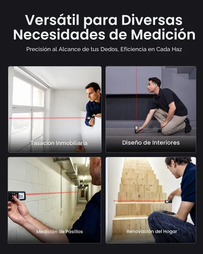 Miniatura 8 de MiLESEEY - Dispositivo de medición láser, 229 pies, cinta métrica láser digital con sensor de ángulo electrónico mejorado, precisión de ± 0.079 in