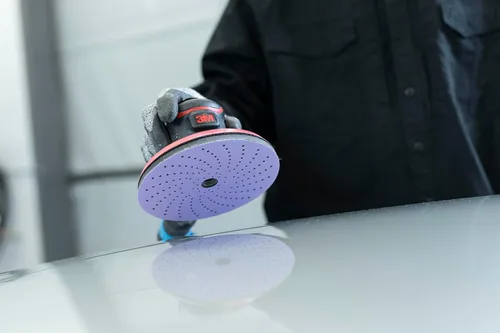 Miniatura 2 de 3M Cubitron II Hookit - Disco abrasivo de lijado limpio 31361, 3 pulgadas, grado 80+, paquete de 50 discos, prácticamente libre de polvo, alto