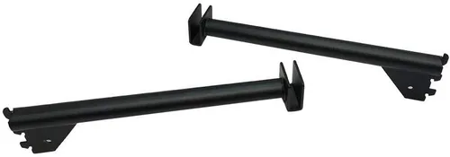 Miniatura 3 de 2 PC 12 "Negro Mate Soporte Estante Soporte Hangrail Rack Display