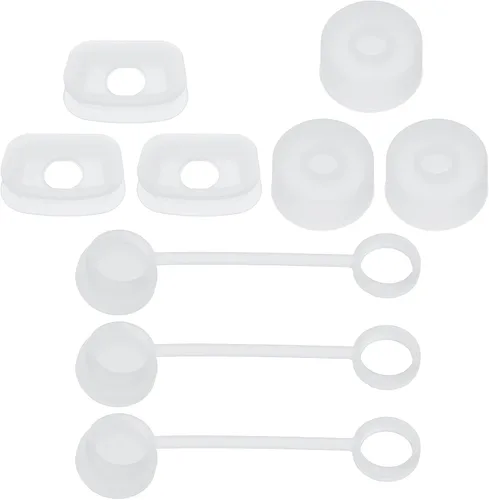 Miniatura 7 de PATIKIL Tapón de silicona para popote 2.0 de 40 onzas/30 onzas, juego de 9 accesorios para vasos que incluye 3 tapas para pajilla, 3 tapones