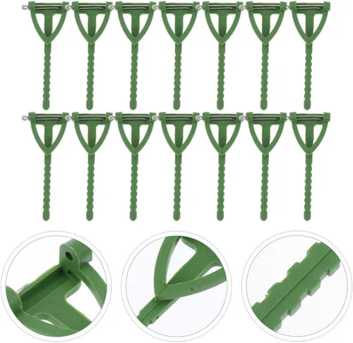 Miniatura 2 de 1 juego de 100 pines de seguridad Boutonniere hechos a mano en forma de T triangular, broche de flores, soporte para ojal para boda, fiesta, verde