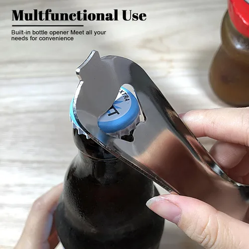 Miniatura 4 de Abridor de tarros Mason sin tapa, abolladuras o daños, abridor de tarros multifuncional, fácil de girar, manual de mano, removedor de botellas
