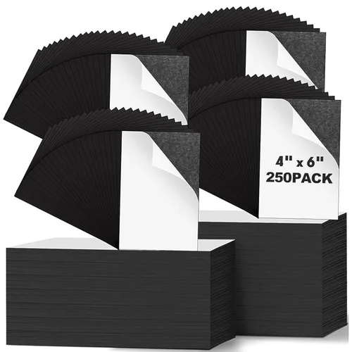 Miniatura 8 de Macarrie Hojas magnéticas adhesivas de 4 x 6 con parte trasera adhesiva, calcomanías de papel magnéticas cortables flexibles para despegar y pegar