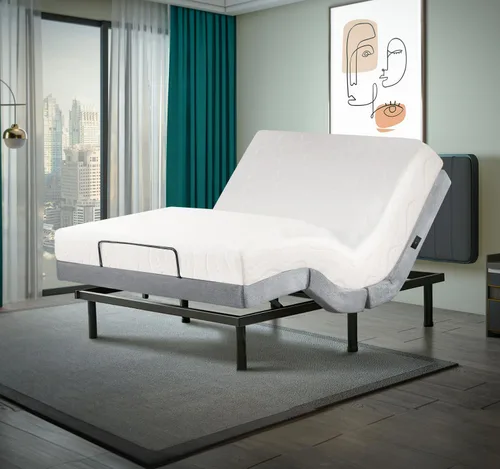 Miniatura 10 de Irvine Home Collection Base de cama ajustable de tamaño individual XL, características cargadas, gravedad cero, sin ronquidos, posiciones de memoria