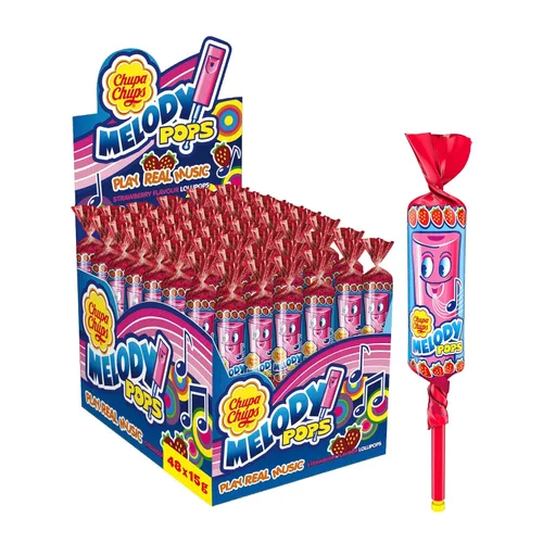 Chupa Chups ' Melody Pops - Fresa 48 Pack/25.40 oz