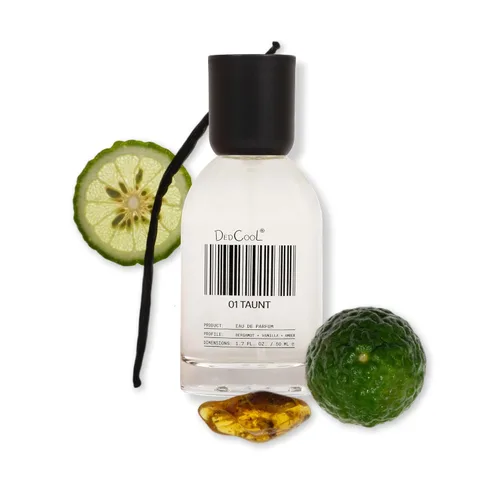 DedCool Eau de Parfum | 01 Taunt | Fragancia de Lujo Unisex | Bergamota, Floral, Cassis, Vainilla y Ámbar | Perfume Vegano No Tóxico | Aroma Limpio