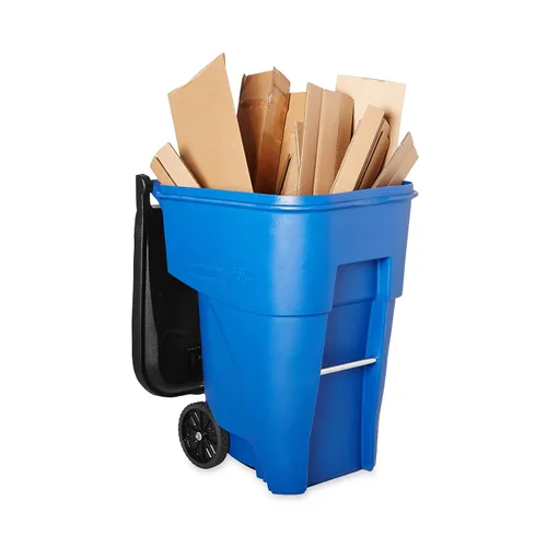 Miniatura 8 de Rubbermaid Commercial Products BRUTE Contenedor de Basura/Desperdicios Rodante con Ruedas, 95 Gal, Azul, para Restaurantes/Hospitales/Oficinas/Área
