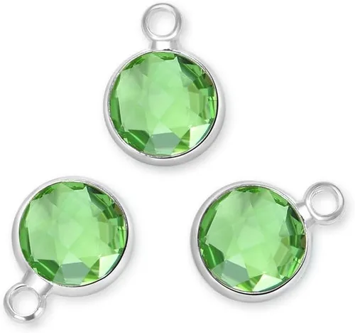 Miniatura 16 de Adabele Colgante de piedra natal de plata de grado A, 0.236 in, pequeño, 0.315 in y 0.394 in para aretes personalizados, pulseras, collares