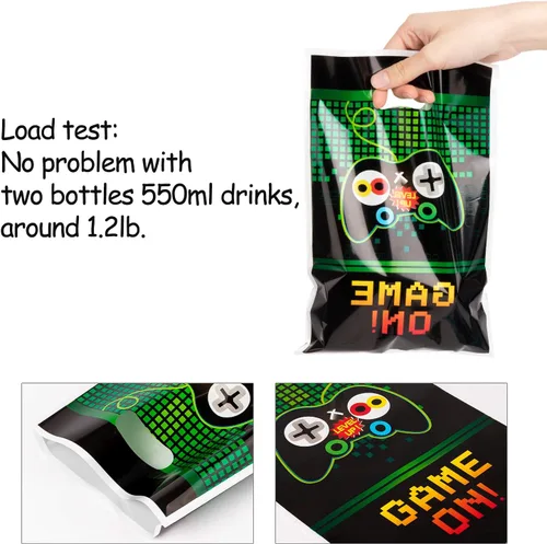 Miniatura 3 de PANTIDE Bolsas de regalo de fiesta de videojuegos, bolsas de regalo de botín de plástico, bolsas de dulces para juegos para videojuegos temáticos