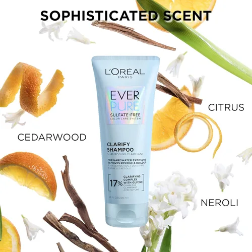Miniatura 8 de L'Oreal Paris Acondicionador Restore sin sulfato con antioxidantes, acondicionador hidratante para exposición al agua dura y acumulación de peinado