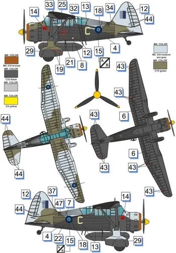 Miniatura 4 de Dora Wings DW72023 Westland Lysander Mk.III (SD) 1/72 Escala Avión Modelo de Plástico Kit