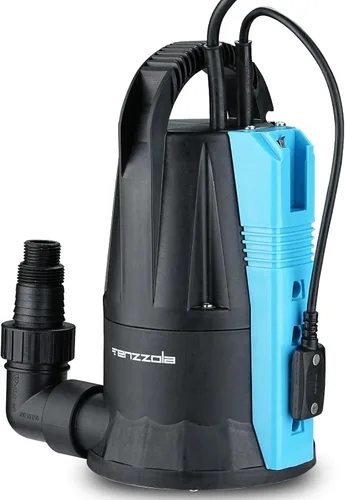 Bomba de sumidero, bomba de agua sumergible automática de 1/3 HP 1850 GPH, bomba de eliminación de agua eléctrica portátil de bajo nivel con