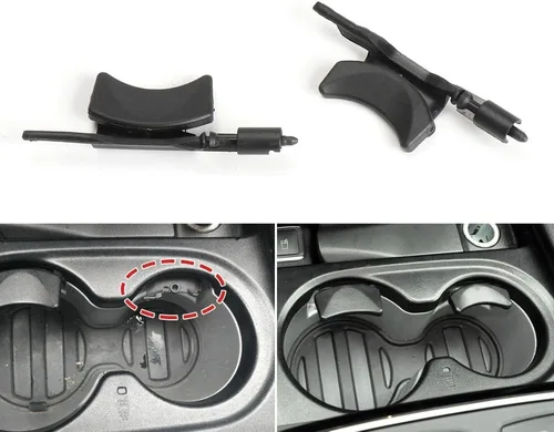 Miniatura 4 de Consola central de coche Soporte para vasos de agua Soporte para bebidas Soporte de bebidas Hebilla de fijación para Benz GL ML GLS Clase W166 GLE