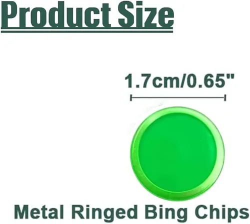 Miniatura 6 de Juego de Bingo Magnético - 100 PCS Fichas de Metal con Anillo Naranja/Fichas de Póquer de Plástico/Marcadores/Conteo Matemático/Exploración Naranja