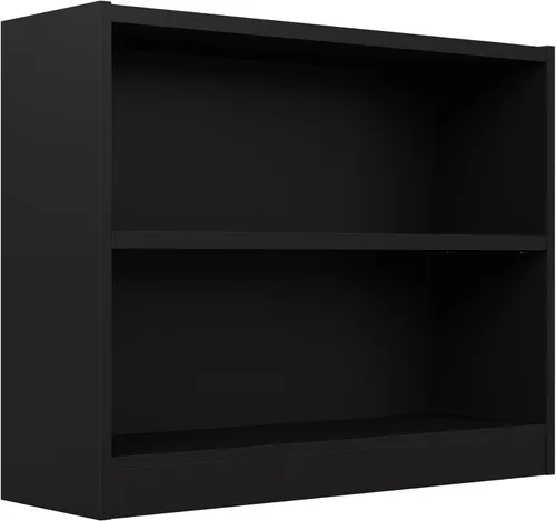 Miniatura 14 de Bush Furniture Universal - Estantería pequeña de 2 estantes en acabado gris ceniza, estantería de almacenamiento bajo y exhibición