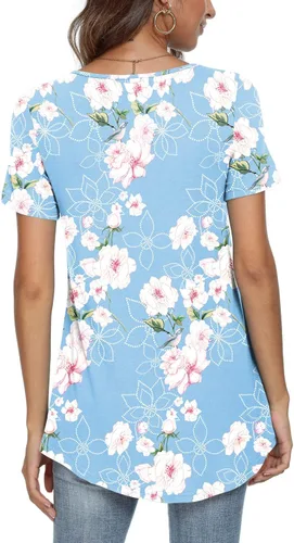 Miniatura 3 de Cathy Camiseta de manga corta para mujer, holgada y cómoda, para esconder el vientre, para usar con leggings
