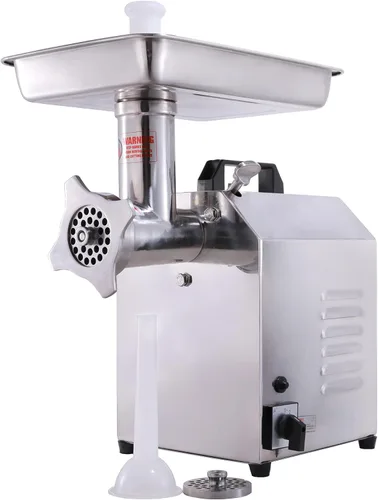 Hakka - Picadoras eléctricas de carne para hacer salchichas, picadora comercial de acero inoxidable de 550 W, 176.4 lbs/h, con accesorio de