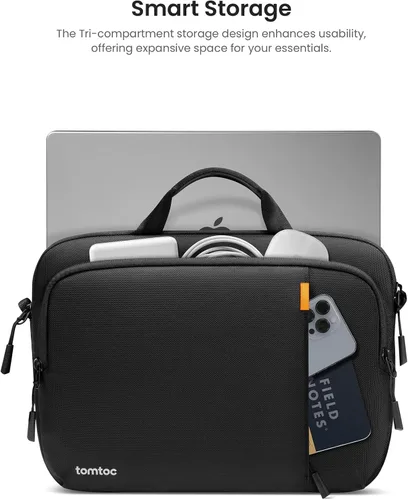Miniatura 6 de tomtoc estuche de transporte 360 para laptop de 14 pulgadas MacBook Pro M5/M4/M3/M2/M1 Pro/Max A3434 A3112 A3401 A3185 A2992, bolsa de hombro