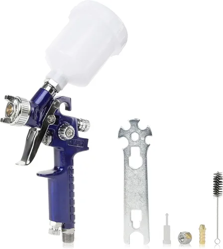 Miniatura 2 de NEIKO 31207A HVLP Mini pistola pulverizadora de aire con alimentación por gravedad Tamaño de boquilla de 0,4 pulgadas 125 cc