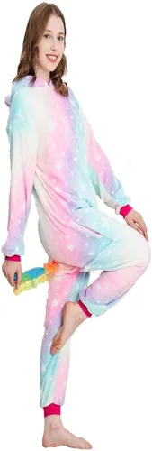 Miniatura 6 de Pijama unisex de una pieza de unicornio para adultos, disfraz de Halloween