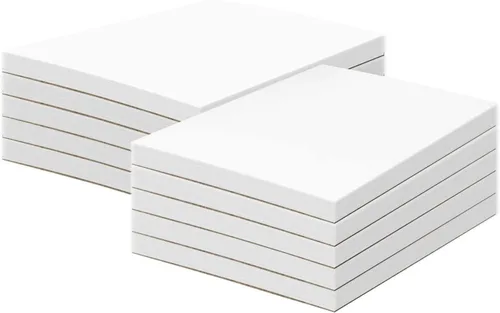 Miniatura 7 de 3" x 5" White Memo Pads w/ Chipboard on the Back – Blank White Writing Pads for Taking Notes, To-Do Lists, Reminders, Sketches Gummed Top, Easy