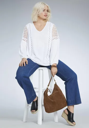 Miniatura 6 de Ellos Jeans de pierna ancha y cintura alta para mujer
