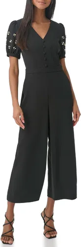 Miniatura 2 de Karl Lagerfeld Paris Vestido con cuello en V y manga abombada para mujer